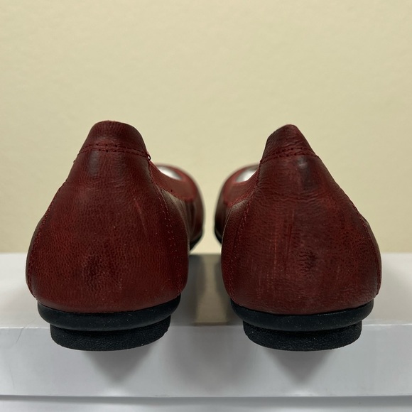 Josef Seibel red distressed leather flat 37 - Picture 6 of 6